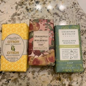 3 Bars of Crabtree and Evelyn Soap